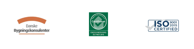 Danske Bygningskonsulenter, Certificeret Energimærkning og ISO 9001:2015 Certified